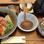 東京たらこスパゲティ - 炙りたらこスパゲッティのサラダセット1375円