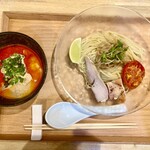 開運橋通 ふじ原 - 【冷やし坦々つけそば】