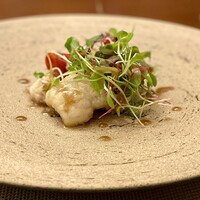 エピセ - 旬の前菜：山口県産鱧 イベリコチョリソー