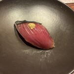 くずし鉄板 あばぐら - 箸休め　小田原漁港直送　地鰹