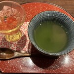 くずし鉄板 あばぐら - 甘味　茨城県産　黒小玉西瓜と青紫蘇のジュレ