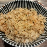 くずし鉄板 あばぐら - ガーリックライス大盛り