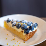 cafe Clematis - 2025.8 ブルーベリーのタルト（450円）