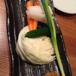 串揚げ酒場 日暮里ただいま - 鶏味噌。味噌が美味しいね。