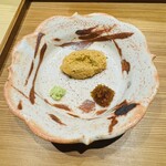 大阪天満宮 鮨とよなが - あん肝と奈良漬