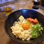 釜揚げうどん 獅子丸 - まぜ玉明太バター