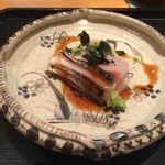 じき 宮ざわ - 伊勢の釣りの鰆、朝どり茄子