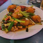 鮮定味生猛海鮮 - 海老の辛い炒め物