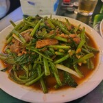 鮮定味生猛海鮮 - 空心菜肉炒め