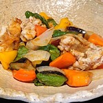 寧寧家 山形松見町店 - 鶏と野菜黒酢餡かけ御膳~ご飯・みそ汁・茶碗蒸し・漬物