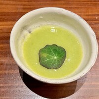 焼肉割烹QUON - アスパラガスのスープ