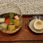 梨杏 - フルーツ入りレモングラスゼリー