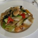 上海 小南国 銀座店 - 海の幸入りあんかけ焼きそば