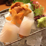 酒菜処 きっすい - ウニをイカでくるん♪