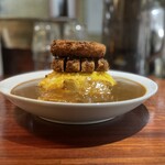 じゃらん食堂 - トッピングは、①厚切りハムカツ②コロッケ③ホロトロ豚バラ④オム