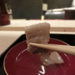 お料理 ふじ原 - 銘柄豚の「南の島豚」なのだ。