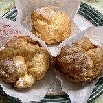 ビアードパパの作りたて工房 - 料理写真:3つ購入466円、クーポン2枚（88祭り＋誕生日）