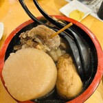 楽っかせい。 - おでん盛り合わせ（牛すじ追加）