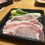串かつ・すし 道頓堀たちばな - 小鍋のしゃぶしゃぶ