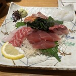 串かつ・すし 道頓堀たちばな - 刺身盛り合わせ
