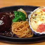 ステーキ宮 - ハンバーグミニグラタンセット♪