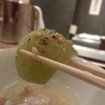 お料理 ふじ原 - 自宅ではまず食べない冬瓜である。