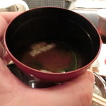 お料理 ふじ原 - 赤出汁も上品に。。。