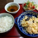 Chaini-Zu Resutoran Chaina - 日替り定食(この日は、エビ卵炒め)♪