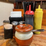 炭焼豚丼 豚野郎 - テーブル上