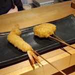 お出汁で食べる串かつと釜めしの専門店 ぎん庵 - 