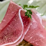 のげちゃん - 茄子と生ハムのお浸し