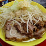 ラーメン イエロー - 並豚野菜あぶら少なめニンニクマシ