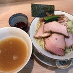 らーめん3000 - 「つけそば鹽」1,200圓
                                「チャーシュー」400圓
                                「大盛り」150圓。