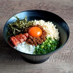 九州名物とめ手羽 - 明太まぜうどん
