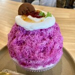 樹々。 - 赤紫蘇ミルクバニラ梅シロップがけ