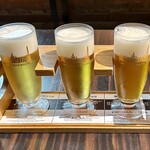 サッポロビール博物館 - 3種飲み比べセット（¥1,200）（税込）