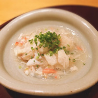 日本料理 ざぜん - 海老芋唐揚げ 蟹湯葉餡掛け