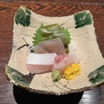 杉のあかり - 鮮魚4点盛り