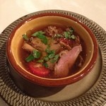 パッソ・ア・パッソ - 鴨とキノコのスープ