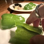 312670984 - パリパリピーマンは3日間塩水に漬けてるようで臭みなし