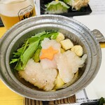 新島水産 本店 - ハモの小鍋