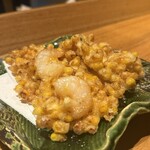 和食 日なた - 海老とトウモロコシのかき揚げ