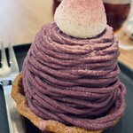 うんてん洋菓子店 - 紅芋のモンブラン
