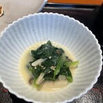 銀座 蟹みつ - 小松菜のおひたし