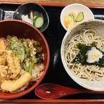 そば処 新ばし - 平日昼限定、天丼セット