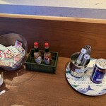 オーシャン - 調味料は厨房前にセルフ