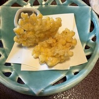 満寿家 - とうもろこしのかき揚げ