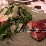 Spoil Cafe - Pan-fried grouper fish wrapped in Parma Ham served with rocket salad 