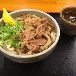 麺処 綿谷 - 牛肉ぶっかけ（ハーフ）_2014年10月