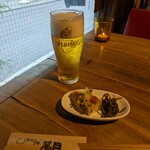 萬月 - 「生ビール」「お通し」